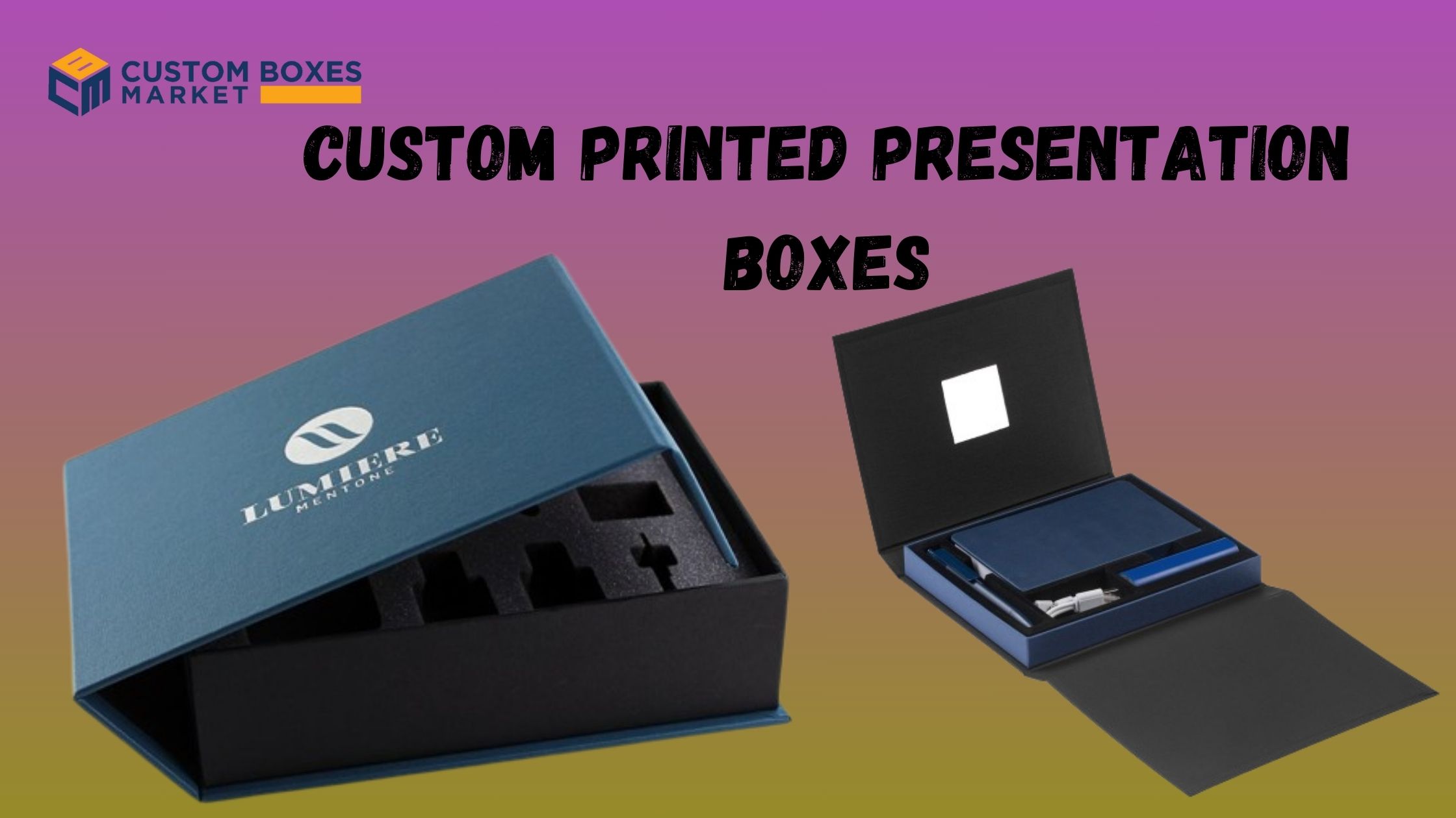 Custom Printed Presentation Boxes for Impressive Product Display